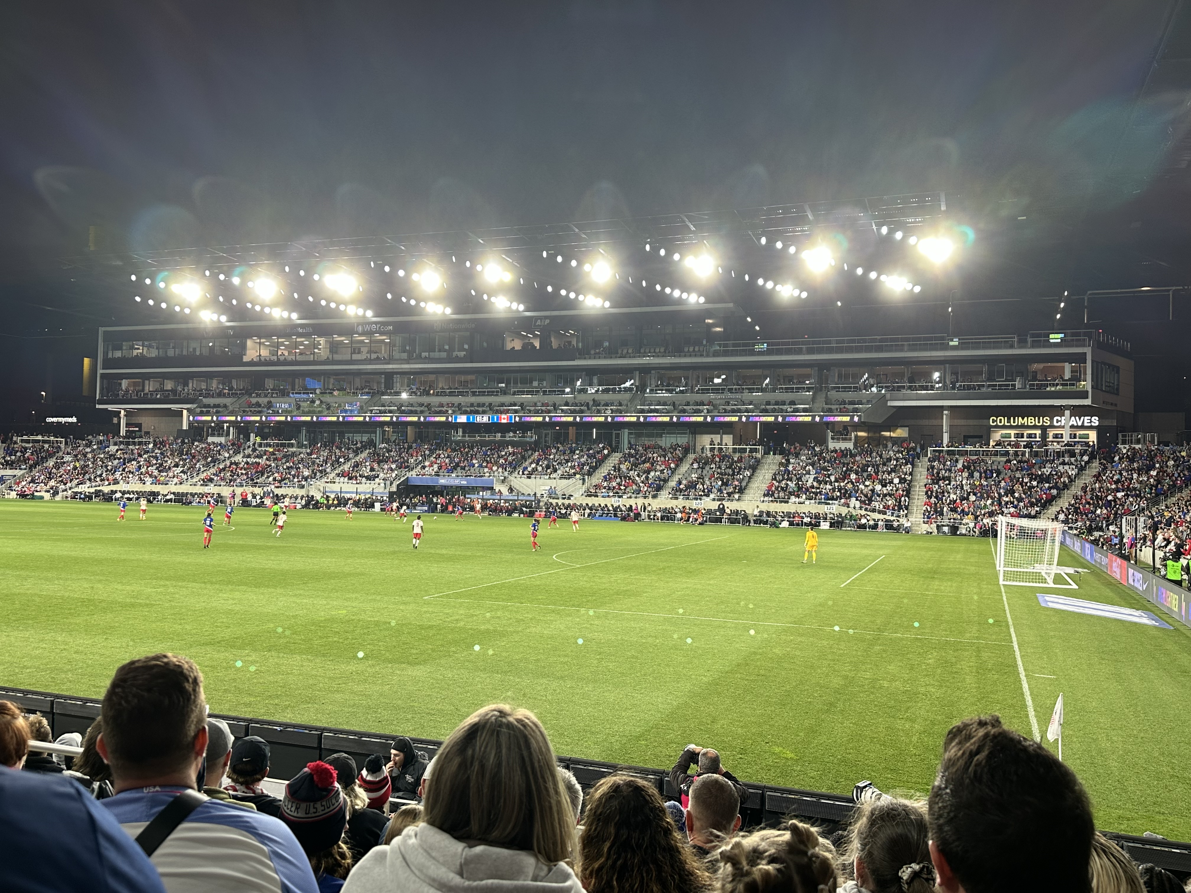 A lighted night game featuring the United States Women's National Team at Lower.com Field