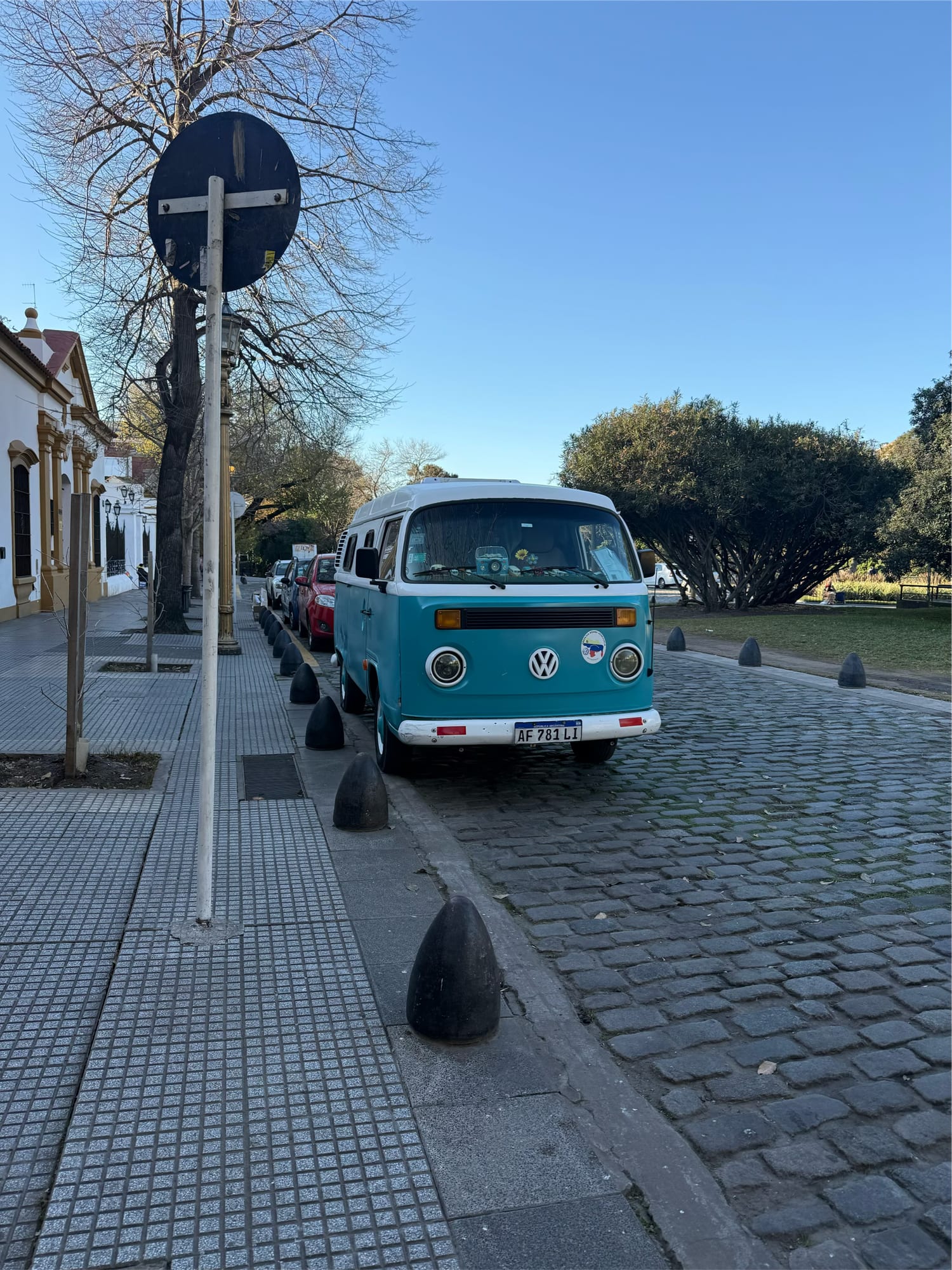An oldschool volkwagen van we saw out walking