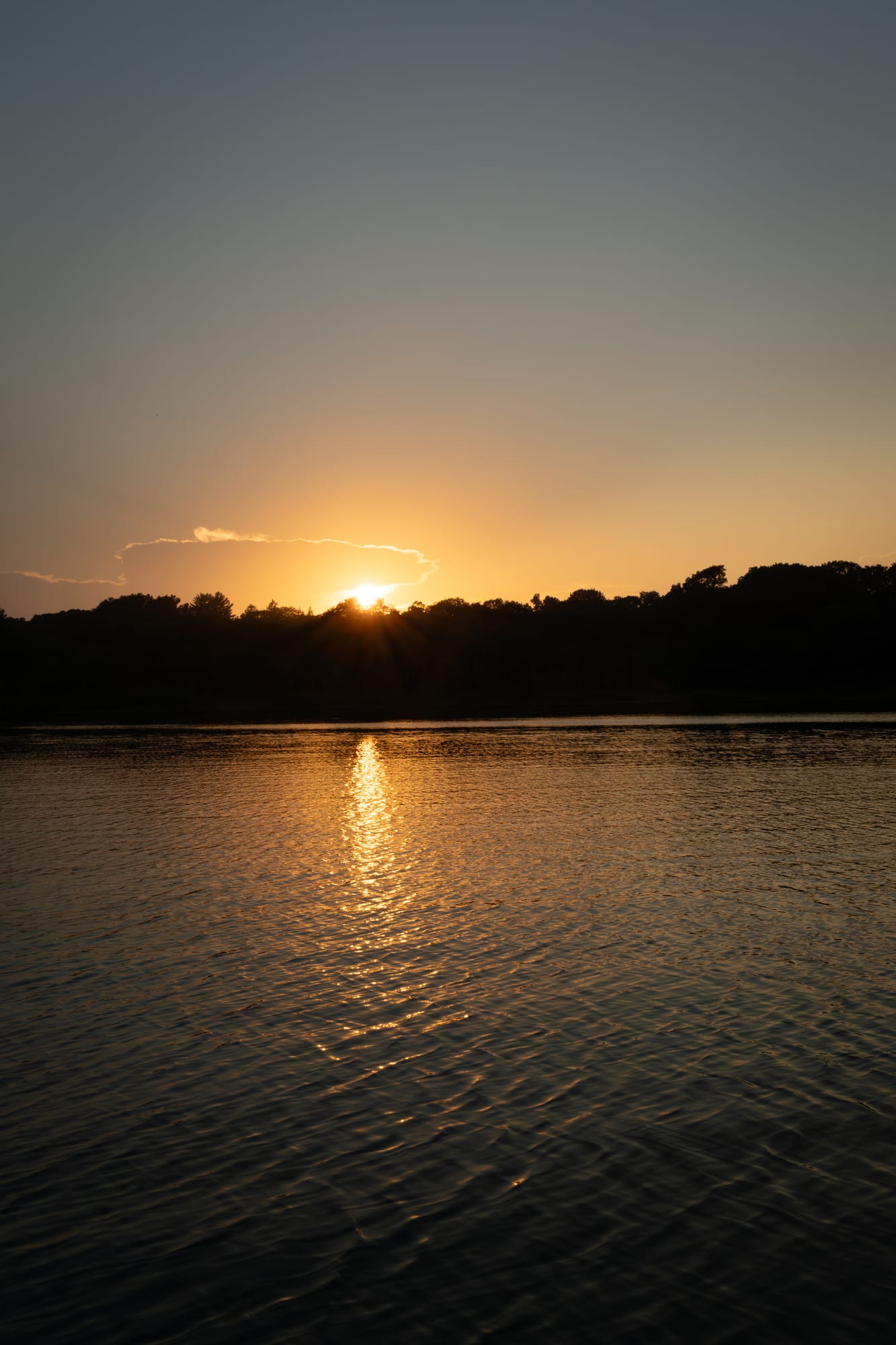sunset on ninigret